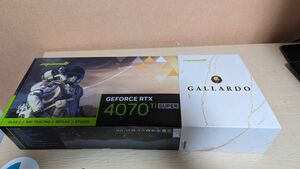 【新品】GeForce RTX4070Ti super GALLARDO