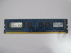 KINGSTON DDR3 4GB が1枚 テスクトップ用メモリー KVR16LN11/4 動作品