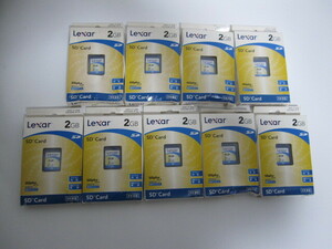 Lexar SD Card 2GB 9個セット　 未開封動作品