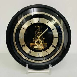 【ジャンク】セイコー 昭和レトロ SEIKO 掛け時計 スケルトン風　クウォーツ AX301K 置き時計 からくり時計 置時計 電池式 
