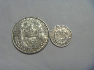 パナマ 記念銀貨 2種 古銭 独立50周年記念硬貨 記念貨幣 コイン 外国貨幣 外国銭 セット まとめ売り 同梱割引あり