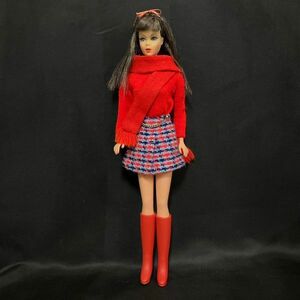 CDM859T MATTEL マテル Barbie バービー人形 1966年製 アンティーク ドール 着せ替え人形 レッド系