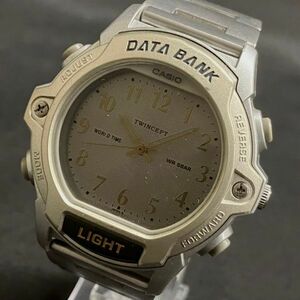 CEM803K CASIO カシオ DATA BANK ABX-24 データバンク クオーツ メンズ腕時計 シルバー系