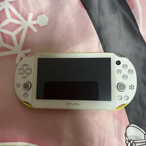 【ややジャンク品】PlayStation Vita Wi-Fiモデル（PCH-2000シリーズ）ライムグリーン 16GBメモリーカード付属