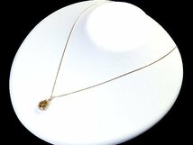 1円～【ジュエリー極】超特大１粒ナチュラルイエローダイヤモンド1.981ct＆脇ダイヤ0.37ct 超高級K18YGネックレス k8407vil【送料無料】_画像6