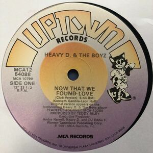 i 12インチ HEAVY D & THE BOYZ NOW THAT WE FOUND LOVE LP レコード 5点以上落札で送料無料