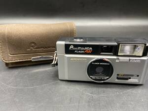 E326［動作未確認品］FUJIFILM ポケットフジカ　フィルムカメラ　FUJINON WIDE 20mm AUTO ケース　ストラップ