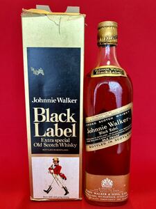 古酒 ★☆ JOHNNIE WALKER ジョニー ウォーカー ブラックラベル 黒ラベル スコッチウイスキー 未開栓