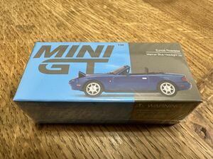 003 MINI GT #362 1/64 ユーノス ロードスター 青 Headlight Up 右ハンドル MGT00331-R Eunos Roadster MAZDA マツダ