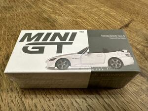 008 MINI GT #349 1/64 HONDA S2000 (AP2) Type S Grand Prix White 右ハンドル MGT00349-R ホンダ 無限 白