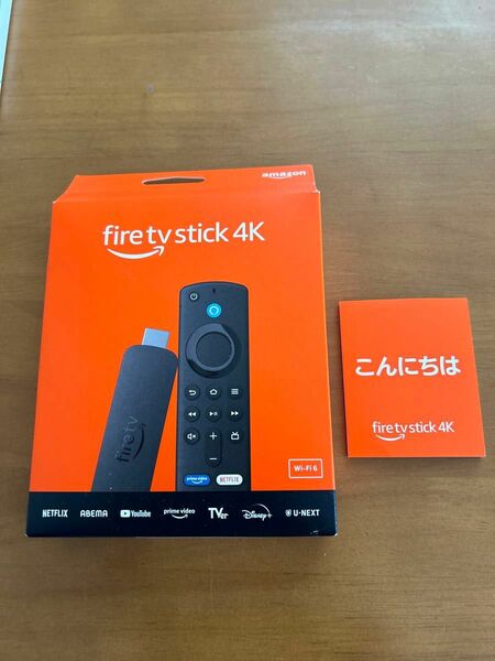 fire tv stick 4K 空箱・説明書