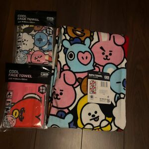 BT21 ビーチタオル レッツダンス グッズ 公式 綿100%約70×140cm