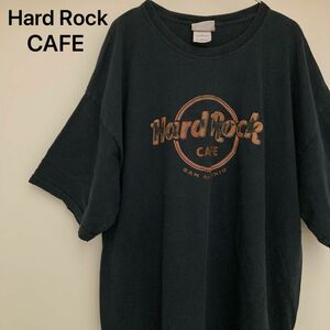 90s ハードロックカフェ ラバープリントTシャツ サンアントニオ