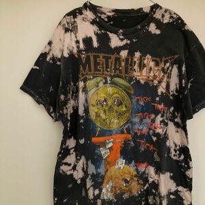 90s メタリカ バンドTシャツ 両面プリント タイダイ