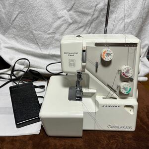 Janome ジャノメ ロックミシン Dream Lock ドリームロック 50D 動作確認済み 説明書 