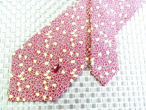 ★RB1169★【花 小花 ロゴ入 柄】ユキコハナイ【美品】ネクタイ