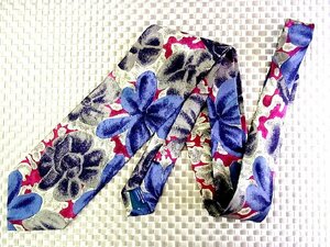 ★RB1153★【花 植物 柄】ノリコカズキ【美品】ネクタイ