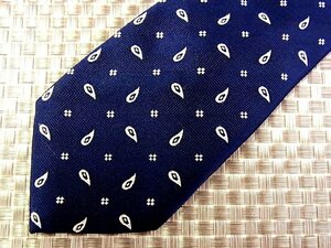 ♪34078C♪良品【刺繍 ペイズリー 柄】シンプルフレーズクラバット【SIMPLE PHRASE CRAVAT】ネクタイ