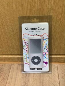 ［ラスト15個] シリコンケース　iPod nano 4th ホワイト色 第4世代く