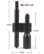 汎用シフトノブ延長エクステンション　ブラック　M12×1.25　ドリフト　軽トラ　カスタムカー　デコトラ　旧車　ライクワイズ_画像9