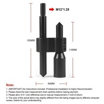 汎用　シフトノブ延長エクステンション　レッド　M12×1.25　スポコン　ドリフト　サーキット　旧車　軽トラ　デコトラ　ライクワイズ　_画像8