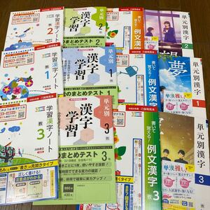 2024☆教育出版参考ほか　国語のワークと漢字ノートなど　23冊