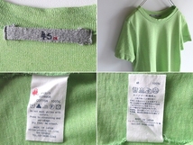ネコポス対応 45rpm 擬麻綿 リネンライクコットン ギマニットTシャツ 3 緑 グリーン 日本製 Umii908 Badou-R_画像9