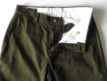 POLO RALPH LAUREN ラルフローレン POLO CHINO/ポロチノロゴワッペン 微起毛 チノツイルパンツ 30/30 モスグリーン カーキオリーブ_画像5