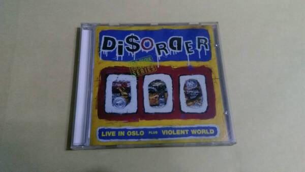DISORDER - Live In Oslo/Violent World☆Chaos UK Concrete Sox Disclose Kaaos Disgusting Lies Oi Polloi Doom Discharge