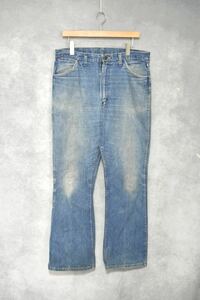 【 70年代 ラングラー 】70s “ wrangler ” ブーツカットデニムパンツ / made in usa / size 36 x 32(実寸35 x 31) / アメリカ製