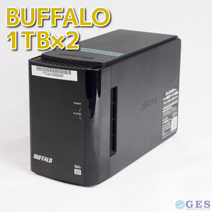 【9=WD1T-23/24】Buffalo HD-WLU3/R1 外付けHDD 1TB×2 RAID1 Western Digital WD WD10EZRZ 本体のみ【動作中古品/送料込み】