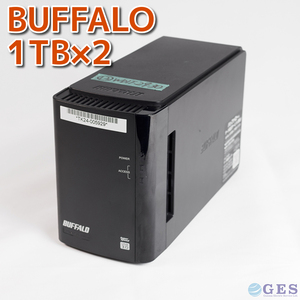 【12=WD1T-29/30】Buffalo HD-WLU3/R1 外付けHDD 1TB×2 RAID1 Western Digital WD WD10EZRZ 本体のみ【動作中古品/送料込み】