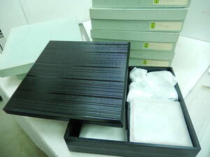 DK217# unused? storage goods # high class lunch box #. Izumi .# pine flower .. present # pine -039# total 5 set #(100