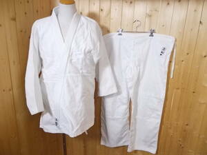 a230*.JAPAN judo put on * top and bottom set collection white color cotton 100% material combative sports school . industry part ..... laundry ending 6E