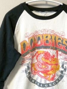 THE DOOBIE BROTHERS ドゥービーブラザーズ ラグランスリーブTシャツ 7分袖 ツアーTシャツ バンドT 状態良好★送料無料