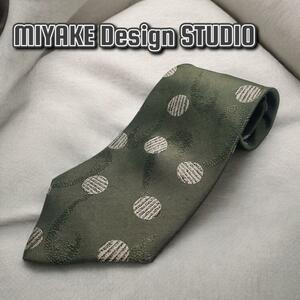 [ necktie ]52 MIYAKE Design STUDIO polka dot green 