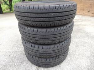 １５５／６５Ｒ１４ ＥＣ３００＋エナセーブ ダンロップ 夏タイヤ 中古４本セット バリ溝２０２３年製　