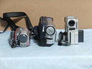 SONY DCR-HC1、Victor Everio 、HITACHI DVD デジタルビデオカメラ 3台セット ジャンク