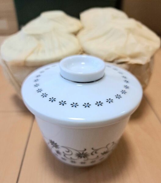 新品　ノリタケ　 茶碗蒸し　シルバークイーン　希少　5客　 レトロ