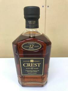 サントリー★ クレスト（CREST）黒キャップ 12年 750ml 43% ★未開封