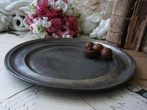 (.) antique 23.0cme tongue made plate display 