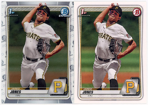 PIRATES新人右腕▲JARED JONES/2020 1st BOWMAN CHROME DRAFT+1st BOWMAN DRAFT PROS 2種!!