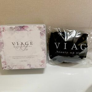 viage ビューティアップナイトブラ ブラックM/L2セット