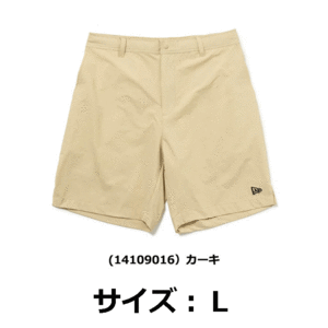 【定価9,350円】ニューエラ ゴルフ メンズ ショートパンツ (14109016 カーキ L) Turf & Surf 新品値札付 2024新作【NEW ERA正規品】 