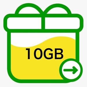 【迅速】【mineo】約10GB（9,999MB） パケットギフト