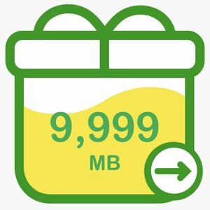 【迅速】【mineo】約10GB（9,999MB） パケットギフト