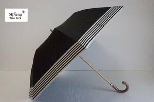  new goods Athena New Yorkasi-na New York .. effect shade proportion 99% and more . rain combined use folding high class parasol 13 black group 