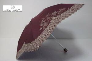  new goods moon bat made mila schon Mila Schon .. effect 1 class shade . rain combined use folding parasol 30 purple series 