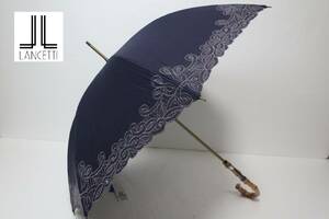  new goods moon bat made lunch .tiLANCETTI wide type flax . ultra-violet rays prevention processing . rain combined use high class parasol 2960 navy series 