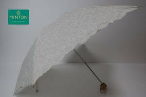  new goods moon bat made Minton MINTON ultra-violet rays prevention processing light weight . rain combined use folding parasol 33 eggshell white series 